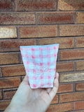 Pink Embroidered Small Cup Coozie