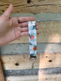 Oranges Gingham Keychain